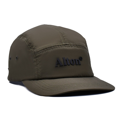 Chapéu Camper de algodão / nylon / poliéster com 5 painéis com pálpebras personalizadas