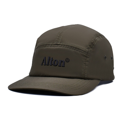 Chapéu Camper de algodão / nylon / poliéster com 5 painéis com pálpebras personalizadas