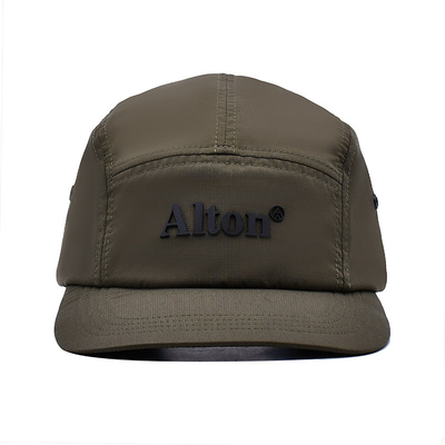 Chapéu Camper de algodão / nylon / poliéster com 5 painéis com pálpebras personalizadas