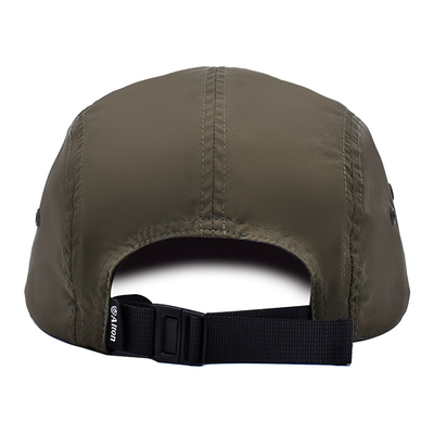 Chapéu Camper de algodão / nylon / poliéster com 5 painéis com pálpebras personalizadas