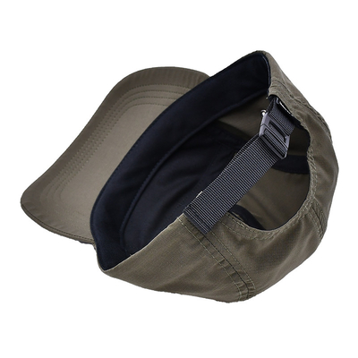 Chapéu Camper de algodão / nylon / poliéster com 5 painéis com pálpebras personalizadas
