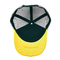 Chapéu de caminhoneiro de malha plana de 5 painéis personalizados, chapéu de caminhoneiro de logotipo tecido bordado