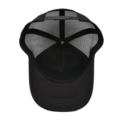 Gráfico 5 Painel Unisex Custom Plate Metal com bordados Malha Baseball Cap Gorras respirável Borda Curva Trucker Chapéu