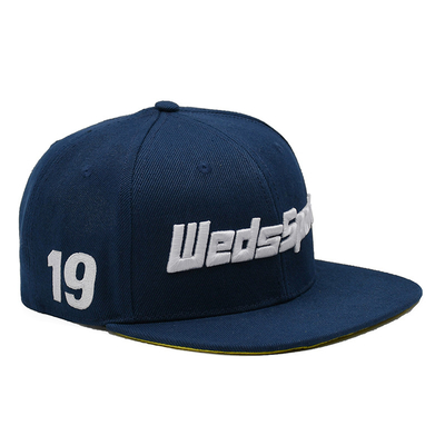 O algodão Bill Gorras liso 3D bordou chapéus do Snapback para homens