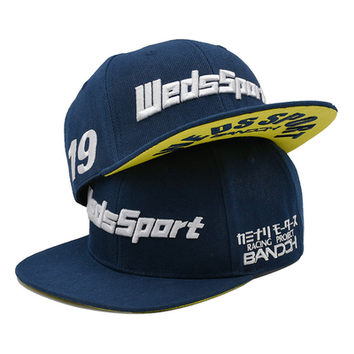 O algodão Bill Gorras liso 3D bordou chapéus do Snapback para homens