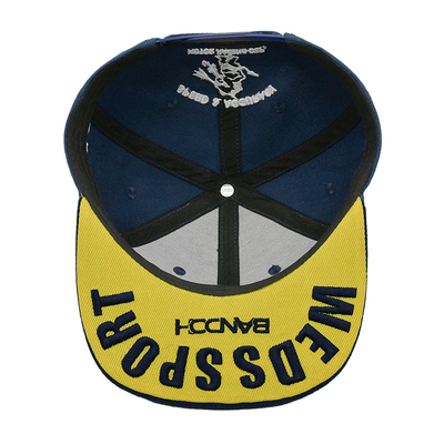O algodão Bill Gorras liso 3D bordou chapéus do Snapback para homens