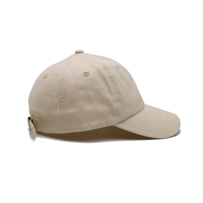 Capuz de algodão de perfil personalizado com forma não estruturada, costura combinada e visor curvo