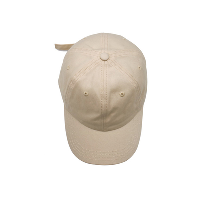 Capuz de algodão de perfil personalizado com forma não estruturada, costura combinada e visor curvo