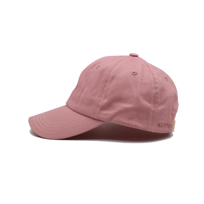 Classic 6 Panel Cotton Baseball Cap Visor curvo fechamento ajustável / Sweatband