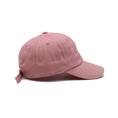 Classic 6 Panel Cotton Baseball Cap Visor curvo fechamento ajustável / Sweatband