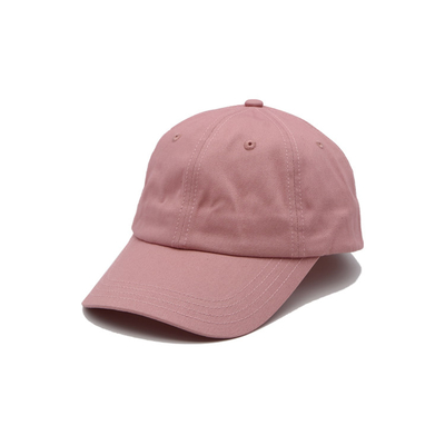Classic 6 Panel Cotton Baseball Cap Visor curvo fechamento ajustável / Sweatband