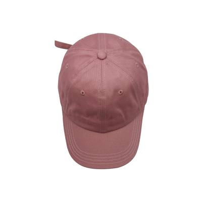 Classic 6 Panel Cotton Baseball Cap Visor curvo fechamento ajustável / Sweatband