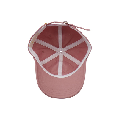 Classic 6 Panel Cotton Baseball Cap Visor curvo fechamento ajustável / Sweatband