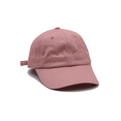 Classic 6 Panel Cotton Baseball Cap Visor curvo fechamento ajustável / Sweatband