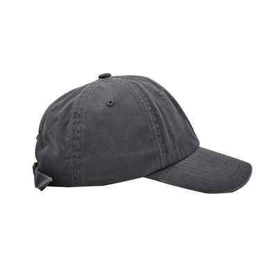 Perfil personalizado de 6 painéis de Baseball Cap com correia ajustável e visor curvo