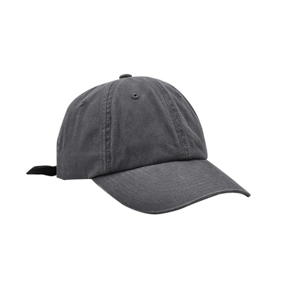 Perfil personalizado de 6 painéis de Baseball Cap com correia ajustável e visor curvo