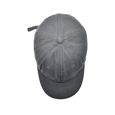 Perfil personalizado de 6 painéis de Baseball Cap com correia ajustável e visor curvo