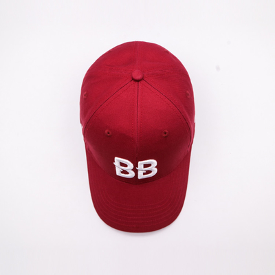 Capuz de basebol de algodão estruturado personalizável de 6 painéis com costuras reforçadas e correia ajustável