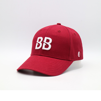 Capuz de basebol de algodão estruturado personalizável de 6 painéis com costuras reforçadas e correia ajustável