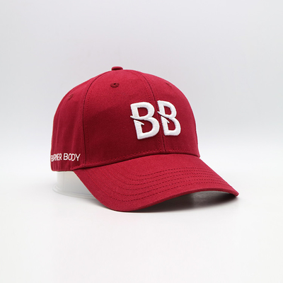 Capuz de basebol de algodão estruturado personalizável de 6 painéis com costuras reforçadas e correia ajustável