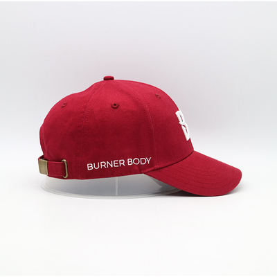 Capuz de basebol de algodão estruturado personalizável de 6 painéis com costuras reforçadas e correia ajustável