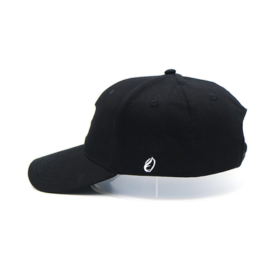 Perfil de correia ajustável 6 Panel Baseball Cap com visor curvo e costuras reforçadas