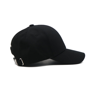 Capuz de basebol de algodão com coroa e costuras reforçadas