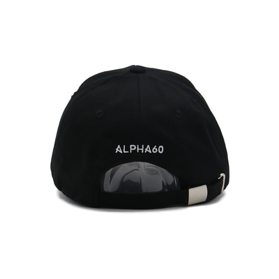 Capuz de basebol de algodão com coroa e costuras reforçadas