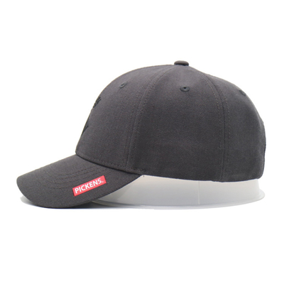 Customize Cotton 6 Panel Baseball Cap Com Forma Estruturada Com Logotipo de Bordado