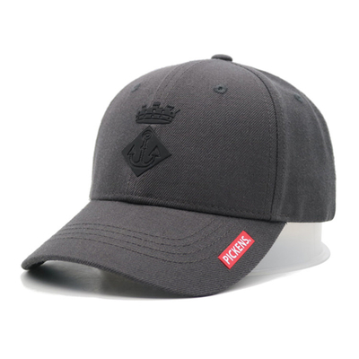 Customize Cotton 6 Panel Baseball Cap Com Forma Estruturada Com Logotipo de Bordado