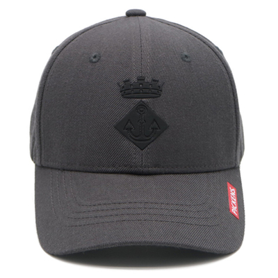 Customize Cotton 6 Panel Baseball Cap Com Forma Estruturada Com Logotipo de Bordado