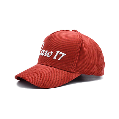 Capuz de basebol de 5 painéis com costuras reforçadas e visor curvo