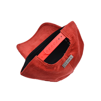 Capuz de basebol de 5 painéis com costuras reforçadas e visor curvo