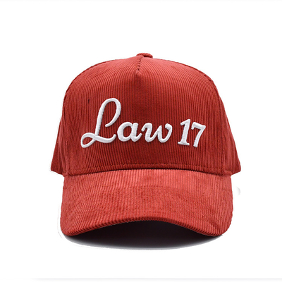 Capuz de basebol de 5 painéis com costuras reforçadas e visor curvo