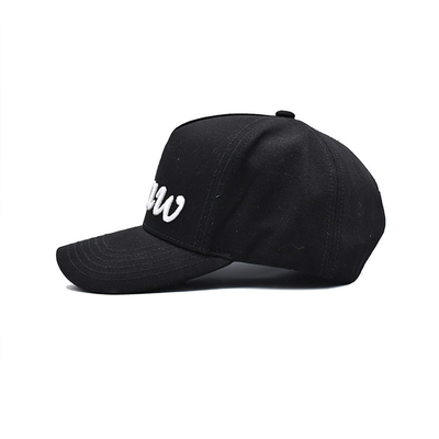 Perfil 5 Chapéu de basebol de painel com visor curvo e correia ajustável