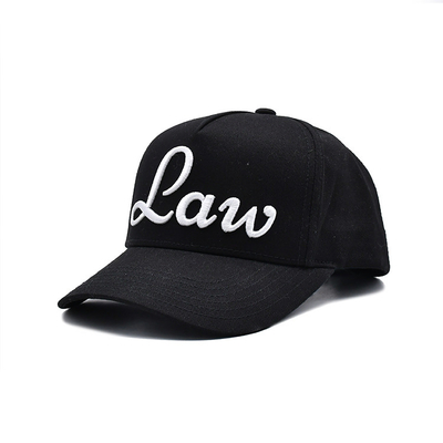 Perfil 5 Chapéu de basebol de painel com visor curvo e correia ajustável