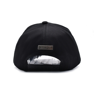 Customize Cotton Five Panel Baseball Cap com visor curvo correia ajustável e forma estruturada