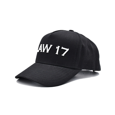 Customize Cotton Five Panel Baseball Cap com visor curvo correia ajustável e forma estruturada