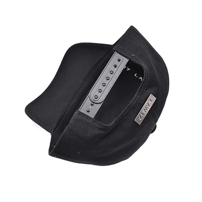 Customize Cotton Five Panel Baseball Cap com visor curvo correia ajustável e forma estruturada