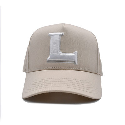 Capuz de basebol de algodão personalizável com painel frontal construído e costuras reforçadas