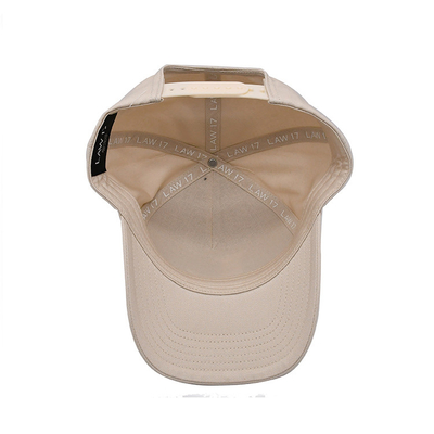 Capuz de basebol de algodão personalizável com painel frontal construído e costuras reforçadas