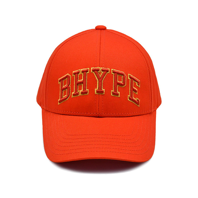 Capuz de basebol de algodão personalizado com logotipo bordado visor curvo fechamento ajustável