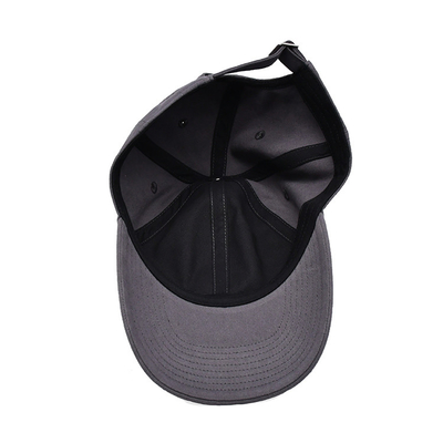 Chapéu de basebol de algodão bordado com visor curvo de forma não estruturada