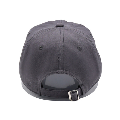 Chapéu de basebol de algodão bordado com visor curvo de forma não estruturada