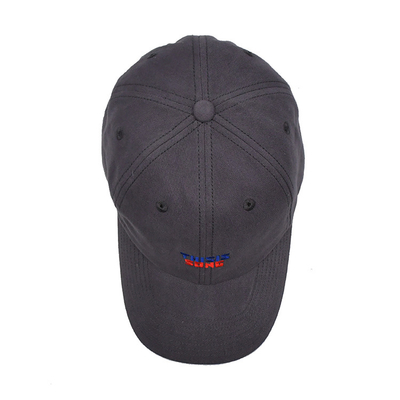 Chapéu de basebol de algodão bordado com visor curvo de forma não estruturada