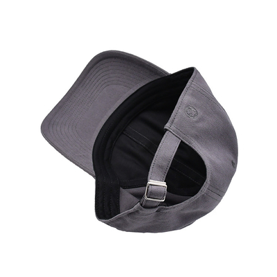 Chapéu de basebol de algodão bordado com visor curvo de forma não estruturada