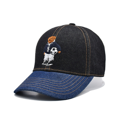 Perfil Construído Brincado Brinco de Baseball Custom Color Denim Suede Band