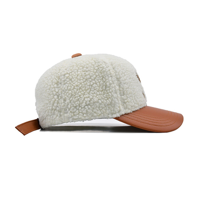 Chapéu de Baseball de Algodão Estilizado Com Cor Correspondente de Costura / Perfil de Coroa de Velo Polar