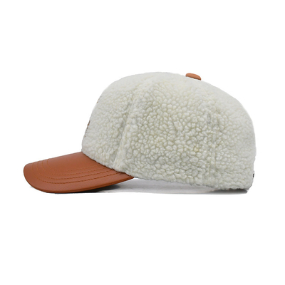 Chapéu de Baseball de Algodão Estilizado Com Cor Correspondente de Costura / Perfil de Coroa de Velo Polar