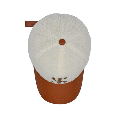 Chapéu de Baseball de Algodão Estilizado Com Cor Correspondente de Costura / Perfil de Coroa de Velo Polar